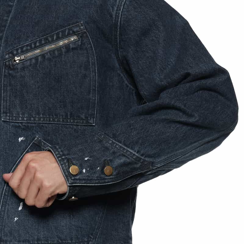 BARNEYS NEW YORK フロントボタン デニムジャケット NAVY