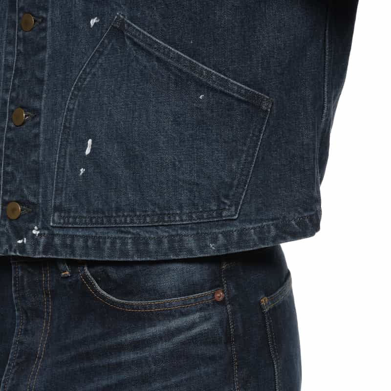 BARNEYS NEW YORK フロントボタン デニムジャケット NAVY