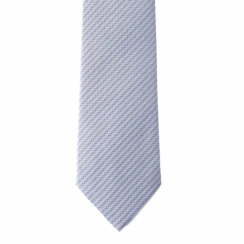 SEAWARD&STEARN シャドウ ストライプ柄タイ BLUE