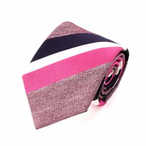 ワイドストライプ柄タイ