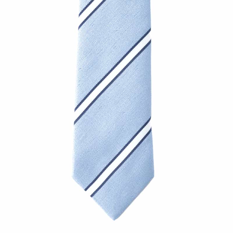 SEAWARD＆STEARN レジメンタルストライプ柄タイ BEIGE