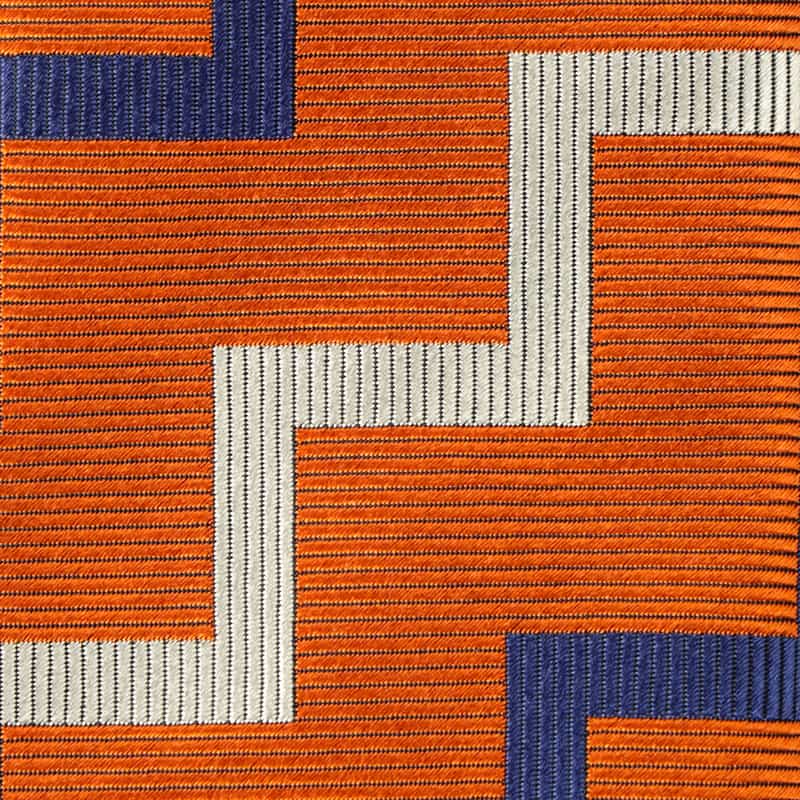 SEAWARD＆STEARN パターン柄タイ ORANGE