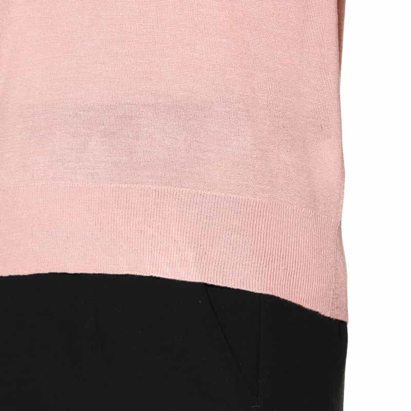 BARNEYS NEW YORK ウォッシャブル シルク ニットプルオーバー PINK