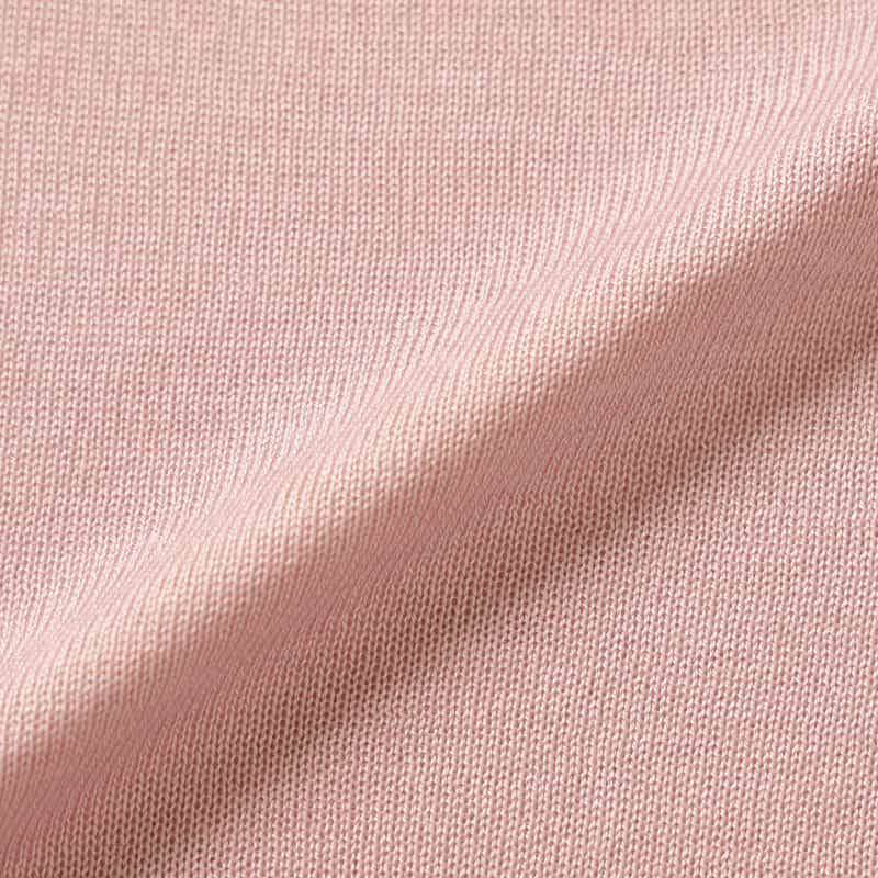 BARNEYS NEW YORK ウォッシャブル シルク ニットプルオーバー PINK