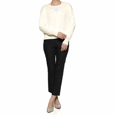 BARNEYS NEWYORK◆カーディガン(薄手)/--/シルク/グリーン/無地/カシミヤシルク シルク×コットンVネックニットプルオーバー（2170476）｜BARNEYS