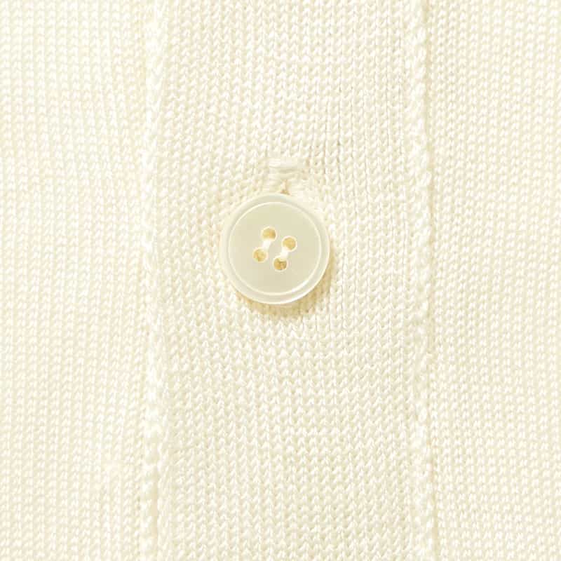 BARNEYS NEW YORK ウォッシャブル シルク Vネックニットカーディガン WHITE