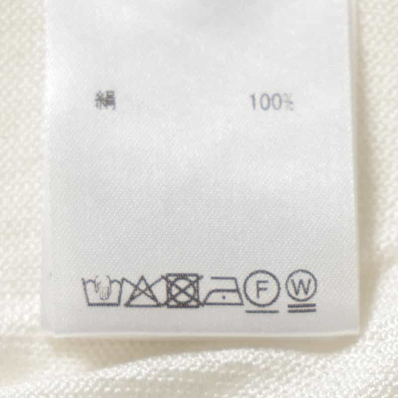 BARNEYS NEW YORK ウォッシャブル シルク Vネックニットカーディガン WHITE