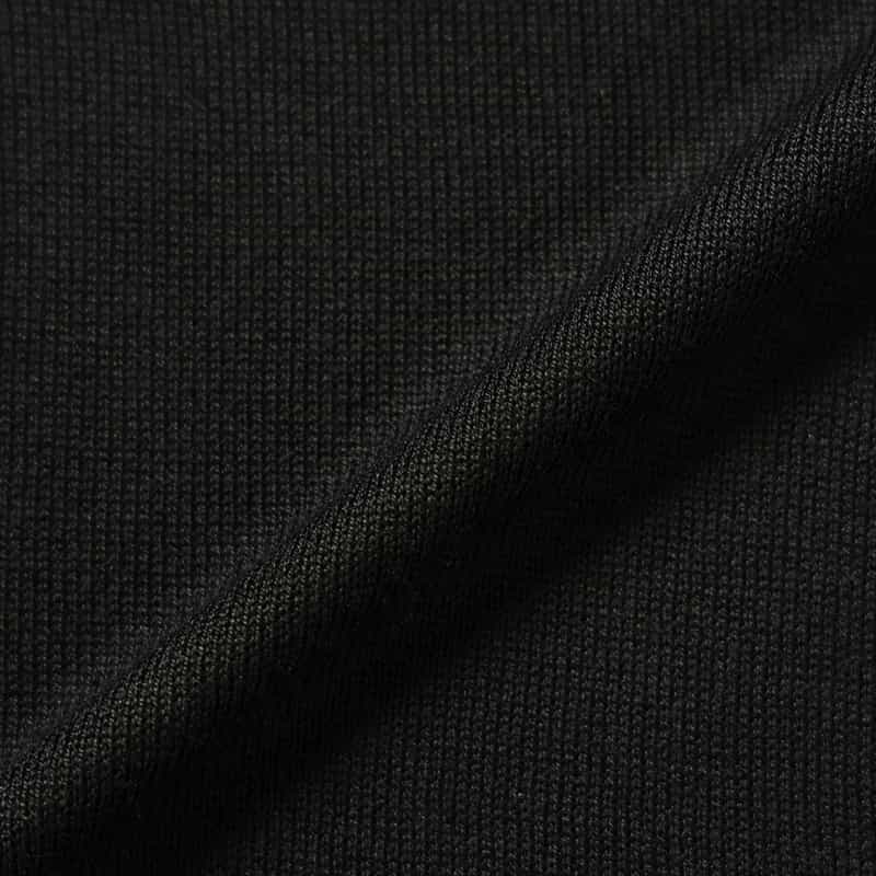 BARNEYS NEW YORK ウォッシャブル シルク Vネックニットカーディガン BLACK