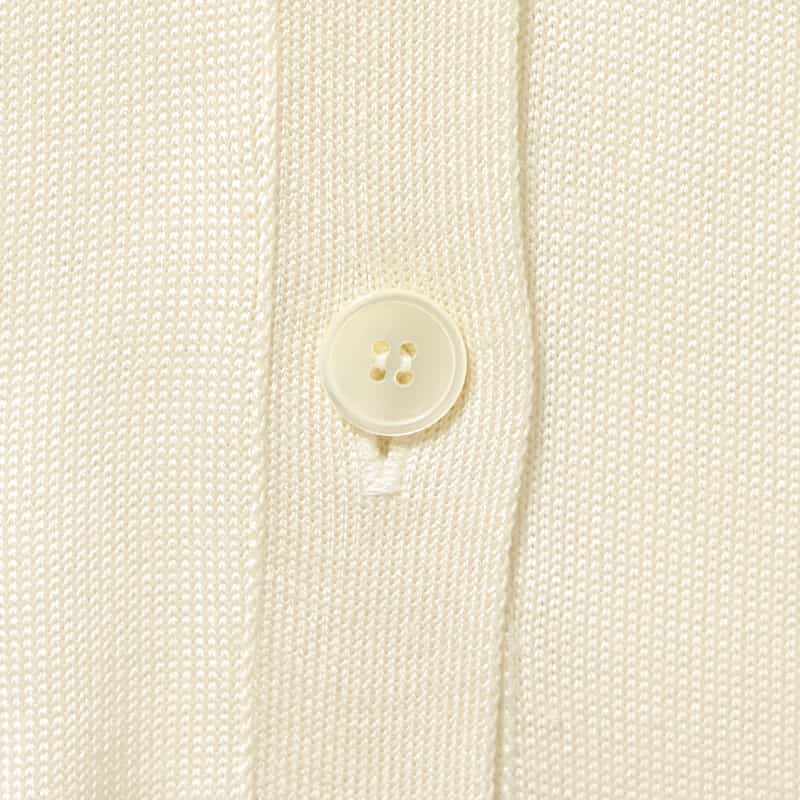 BARNEYS NEW YORK ウォッシャブル シルク アシンメトリーニットベスト WHITE