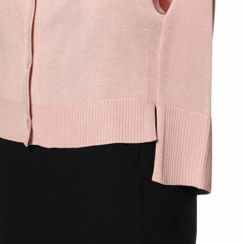 BARNEYS NEW YORK ウォッシャブル シルク アシンメトリーニットベスト PINK