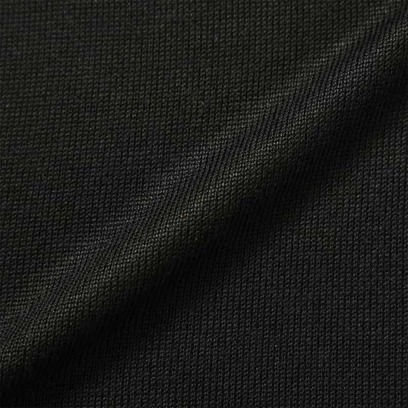 BARNEYS NEW YORK ウォッシャブル シルク アシンメトリーニットベスト BLACK