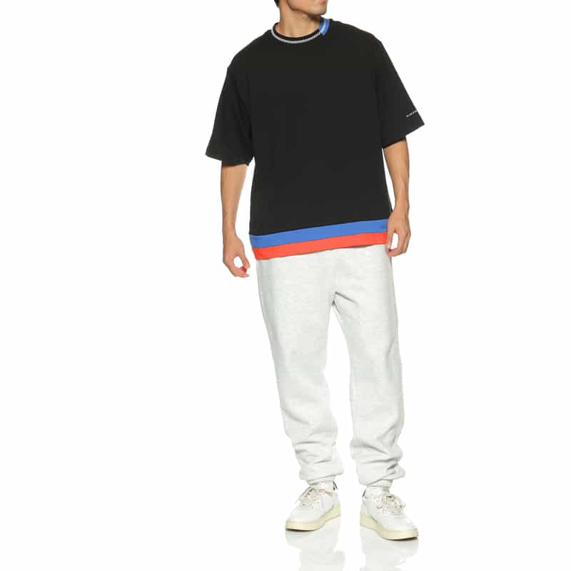 LQQK STUDIO LQQK STUDIO＜ルックスタジオ＞ ステッチ入りTシャツ MULTI COLOR