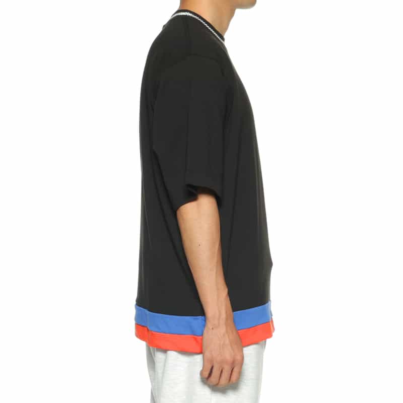 LQQK STUDIO LQQK STUDIO＜ルックスタジオ＞ ステッチ入りTシャツ MULTI COLOR