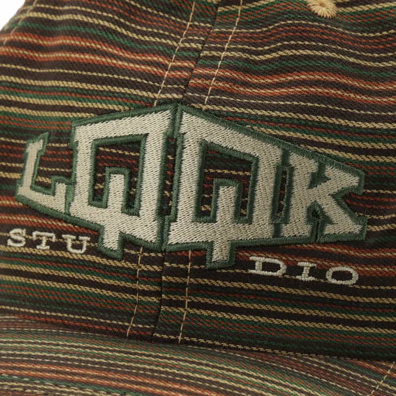 LQQK STUDIO LQQK STUDIO＜ルックスタジオ＞エンブロイダリーロゴ ベースボールキャップ MULTI COLOR