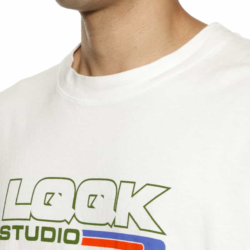 LQQK STUDIO LQQK STUDIO＜ルックスタジオ＞ ロゴ入りロングスリーブカットソー WHITE