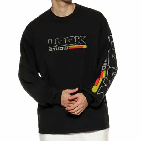 LQQK STUDIO＜ルックスタジオ＞ ロゴ入りロングスリーブカットソー