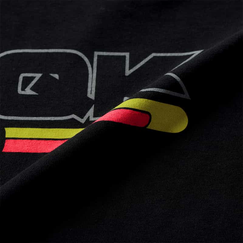 LQQK STUDIO LQQK STUDIO＜ルックスタジオ＞ ロゴ入りロングスリーブカットソー BLACK