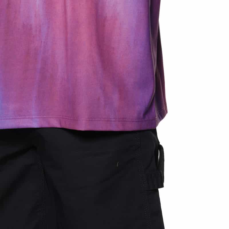 LQQK STUDIO LQQK STUDIO＜ルックスタジオ＞プリント ポロシャツ PURPLE