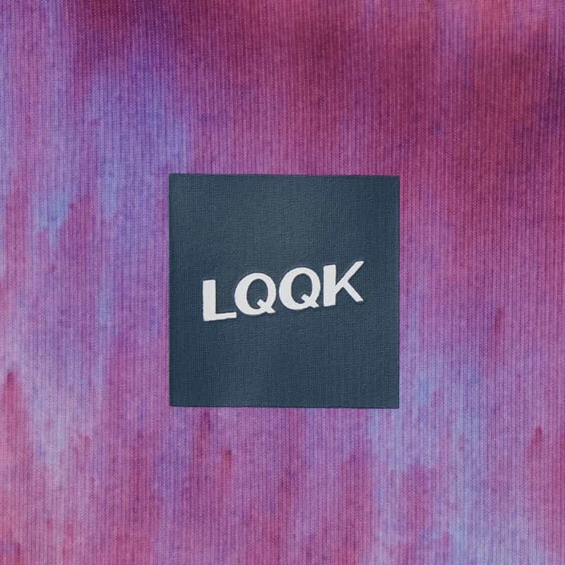 LQQK STUDIO LQQK STUDIO＜ルックスタジオ＞プリント ポロシャツ PURPLE