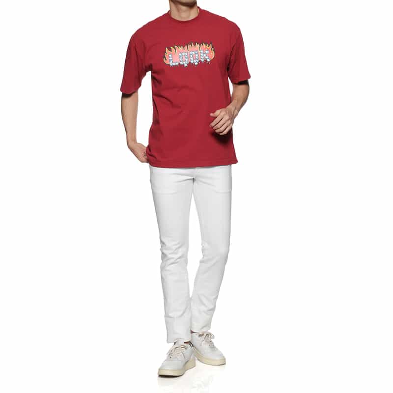 LQQK STUDIO LQQK STUDIO<ルックスタジオ>プリントTシャツ RED