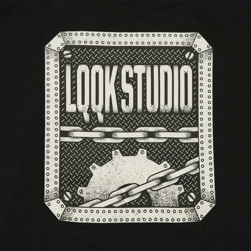 LQQK STUDIO LQQK STUDIO＜ルックスタジオ＞プリントTシャツ BLACK