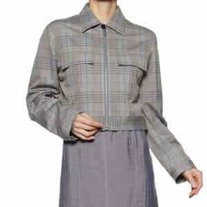 フロントジップアップ ショート丈ジャケット