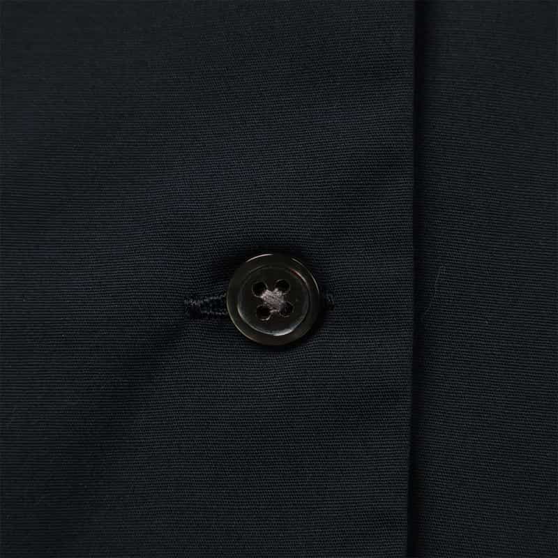 BARNEYS NEW YORK ウォッシャブル ドローストリングシャツ NAVY