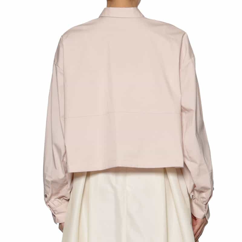 BARNEYS NEW YORK ウォッシャブル ドローストリングシャツ PINK