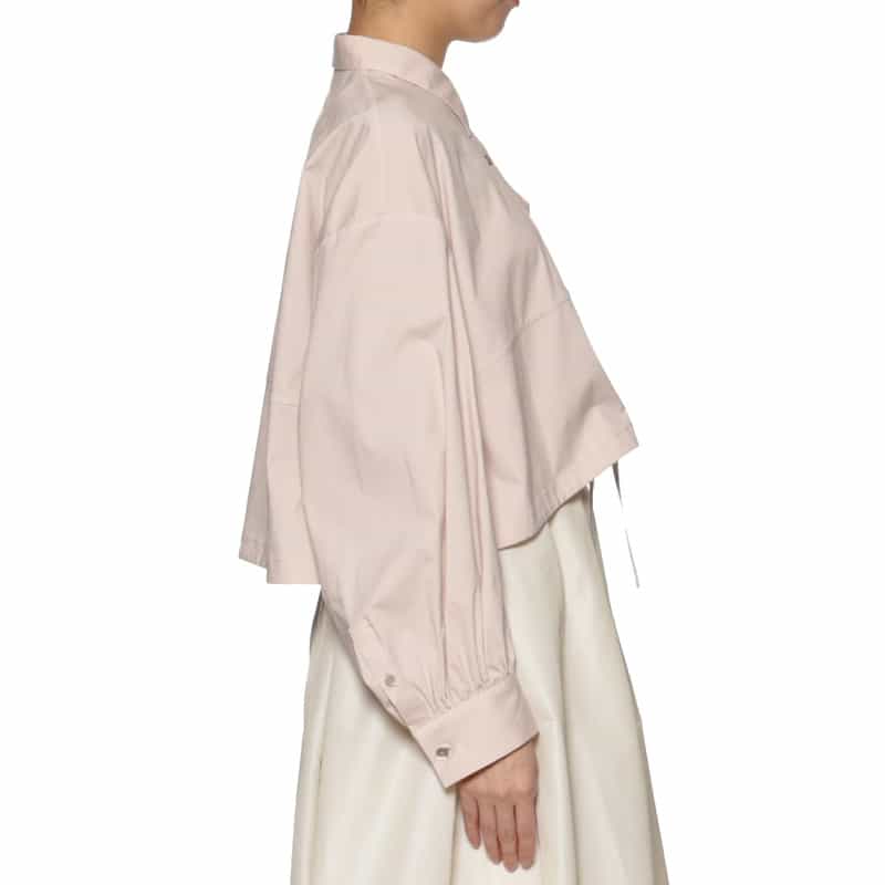 BARNEYS NEW YORK ウォッシャブル ドローストリングシャツ PINK