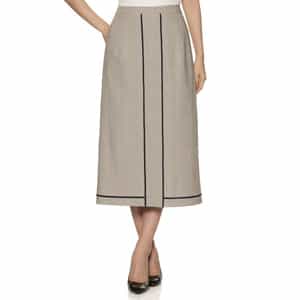 ウォッシャブル パイピングデザイン チェック柄スカート