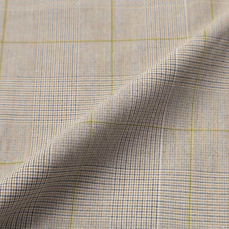 BARNEYS NEW YORK ウォッシャブル パイピングデザイン チェック柄スカート GRAY