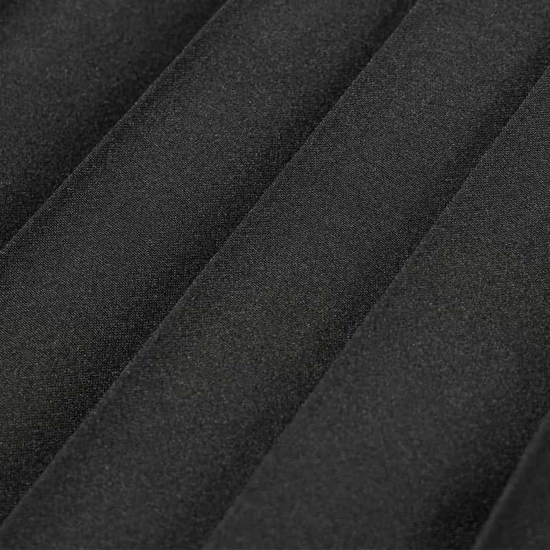 BARNEYS NEW YORK アシンメトリー ベルテッドプリーツスカート BLACK