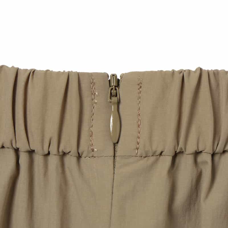 BARNEYS NEW YORK ウォッシャブル ウエストバックギャザー ボリュームスカート BEIGE