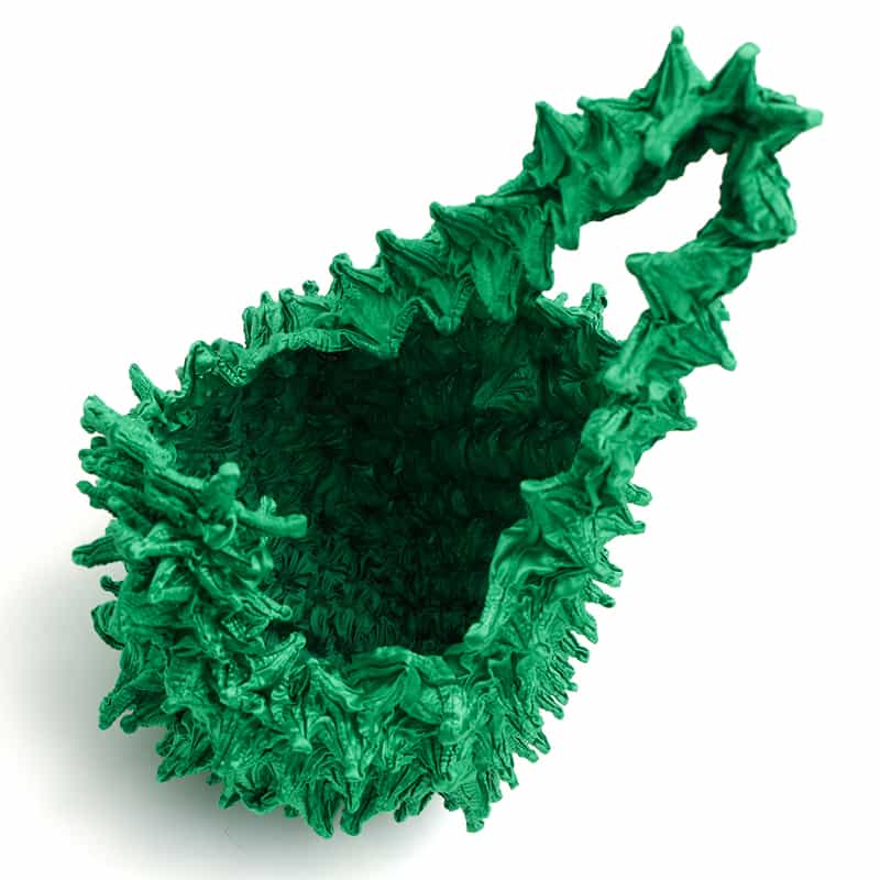 BUNZABURO BUNZABURO<ブンザブロウ>シボリプチバッグ GREEN