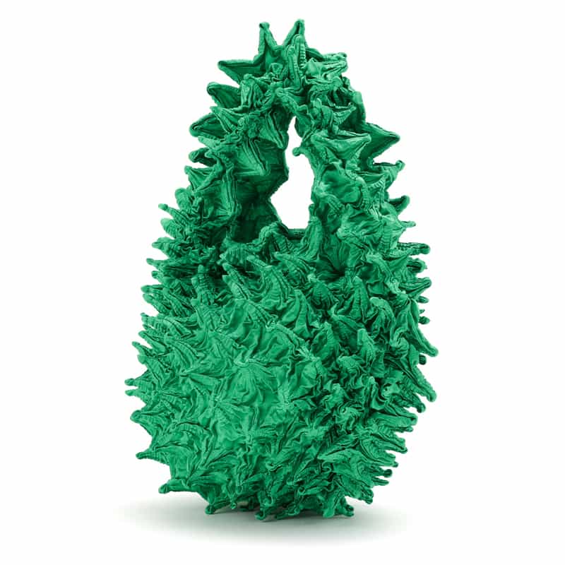 BUNZABURO BUNZABURO<ブンザブロウ>シボリプチバッグ GREEN