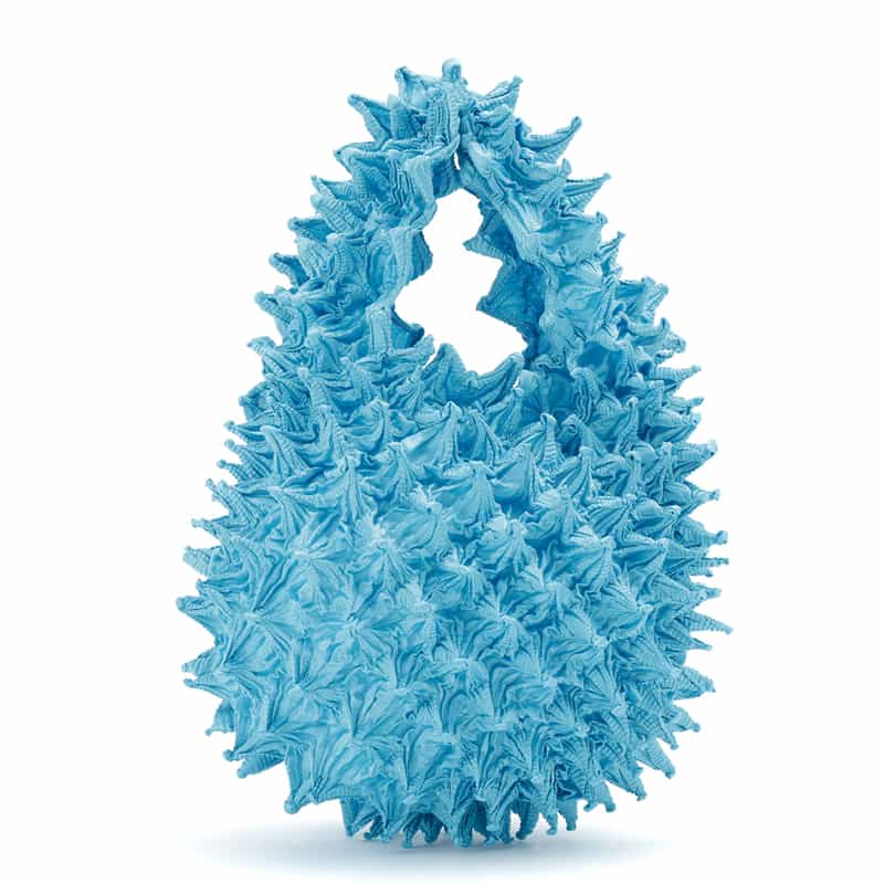 BUNZABURO BUNZABURO<ブンザブロウ>シボリプチバッグ LIGHT BLUE