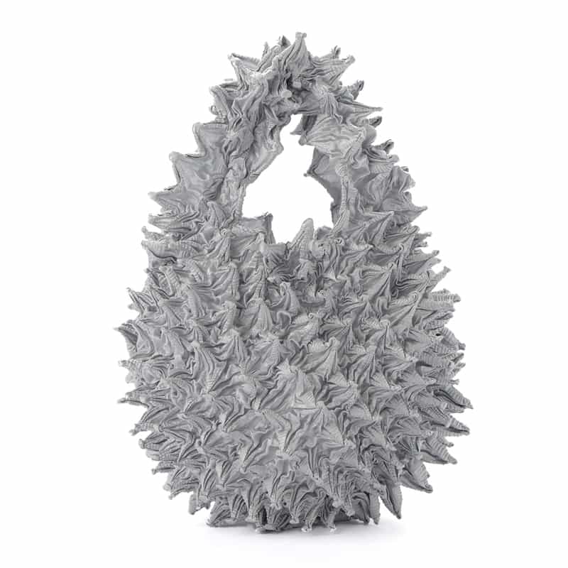 BUNZABURO BUNZABURO<ブンザブロウ>シボリプチバッグ SILVER