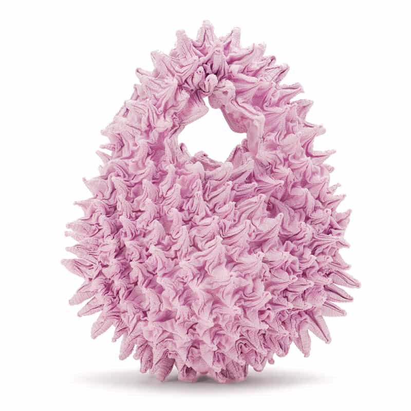 BUNZABURO BUNZABURO＜ブンザブロウ＞シボリプチバッグ PURPLE