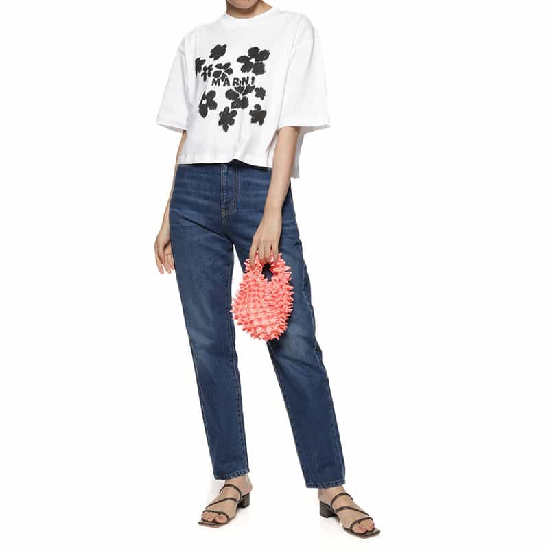 BUNZABURO BUNZABURO＜ブンザブロウ＞シボリプチバッグ ORANGE