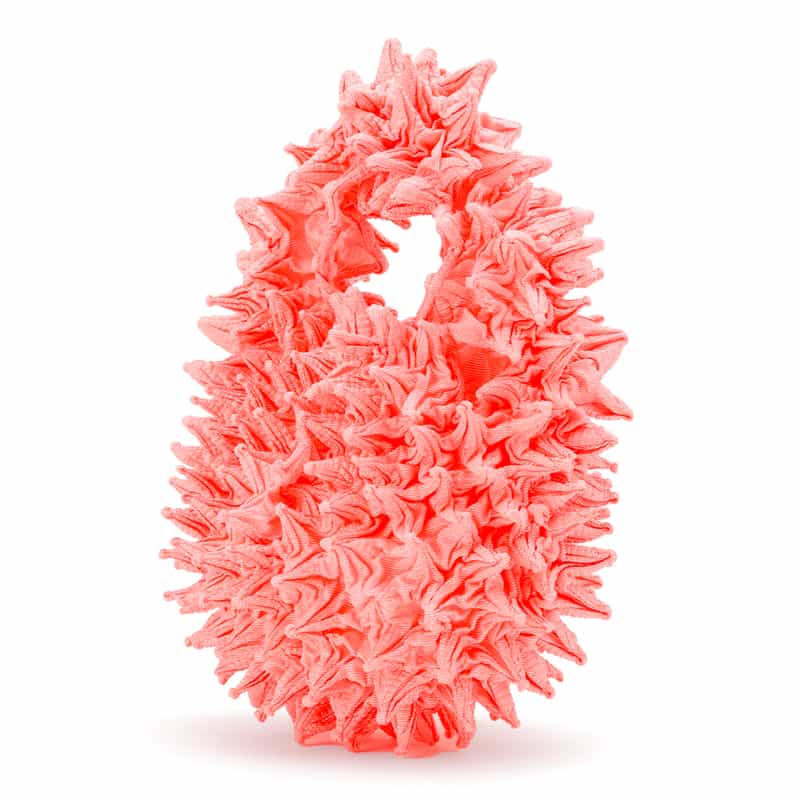 BUNZABURO BUNZABURO＜ブンザブロウ＞シボリプチバッグ ORANGE