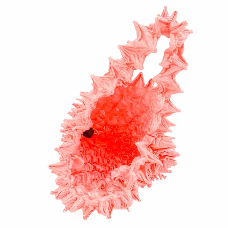 BUNZABURO BUNZABURO＜ブンザブロウ＞シボリプチバッグ ORANGE