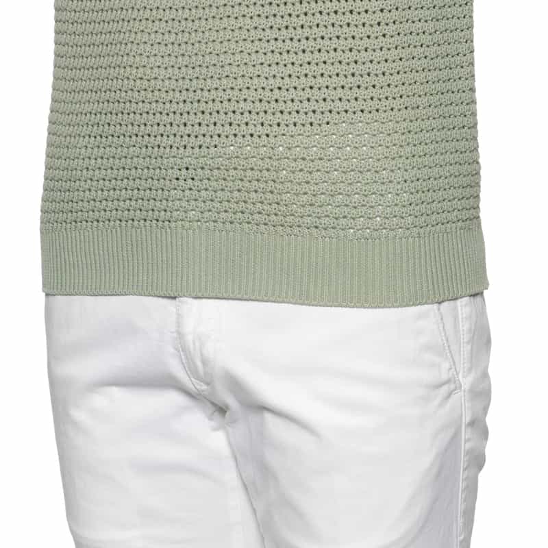 MAURO OTTAVIANI ニットポロシャツ LT GREEN
