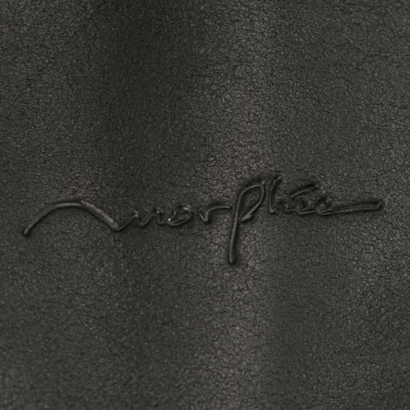 MORPHEE MORPHEE＜モルフェ＞レザーショルダーバッグ BLACK