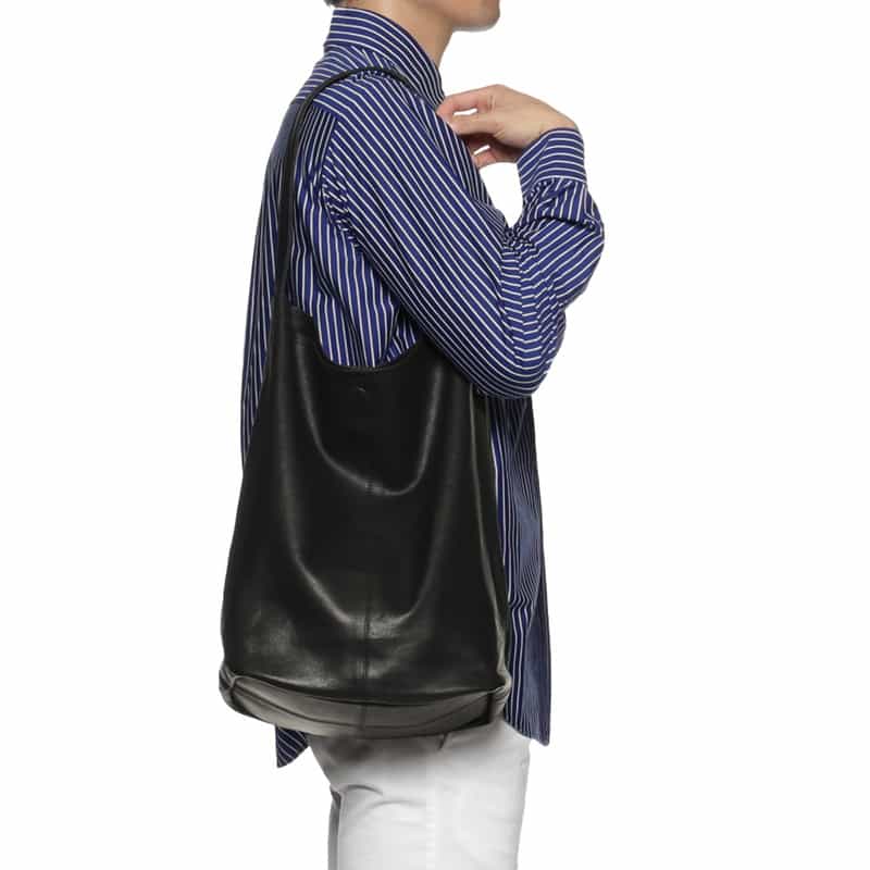 MORPHEE MORPHEE＜モルフェ＞レザーショルダーバッグ BLACK