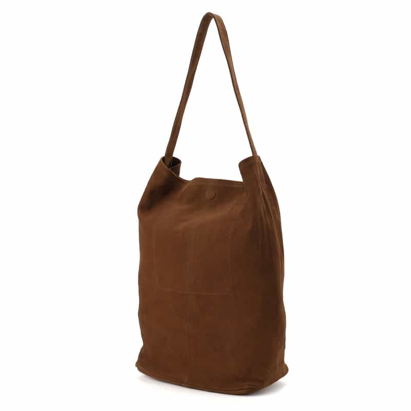 MORPHEE MORPHEE<モルフェ>スエードレザーショルダーバッグ BROWN
