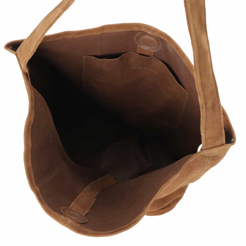 MORPHEE MORPHEE<モルフェ>スエードレザーショルダーバッグ BROWN