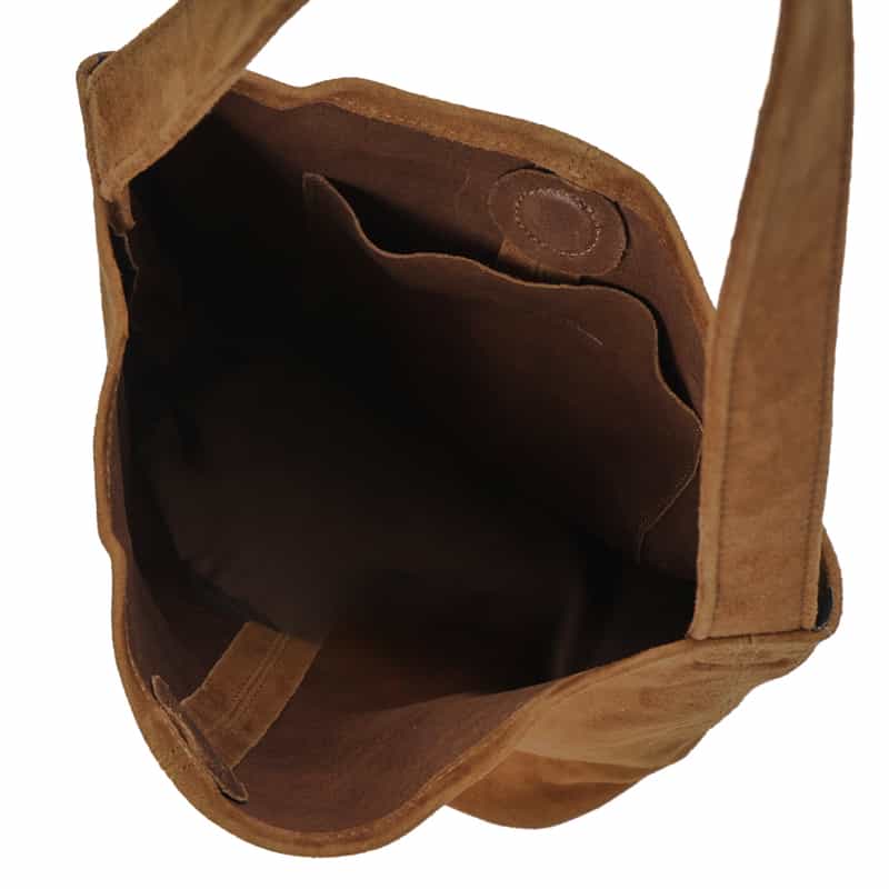 MORPHEE MORPHEE＜モルフェ＞スエードレザー ショルダーバッグ BROWN