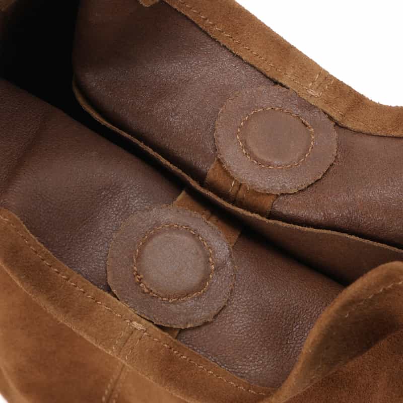 MORPHEE MORPHEE＜モルフェ＞スエードレザー ショルダーバッグ BROWN