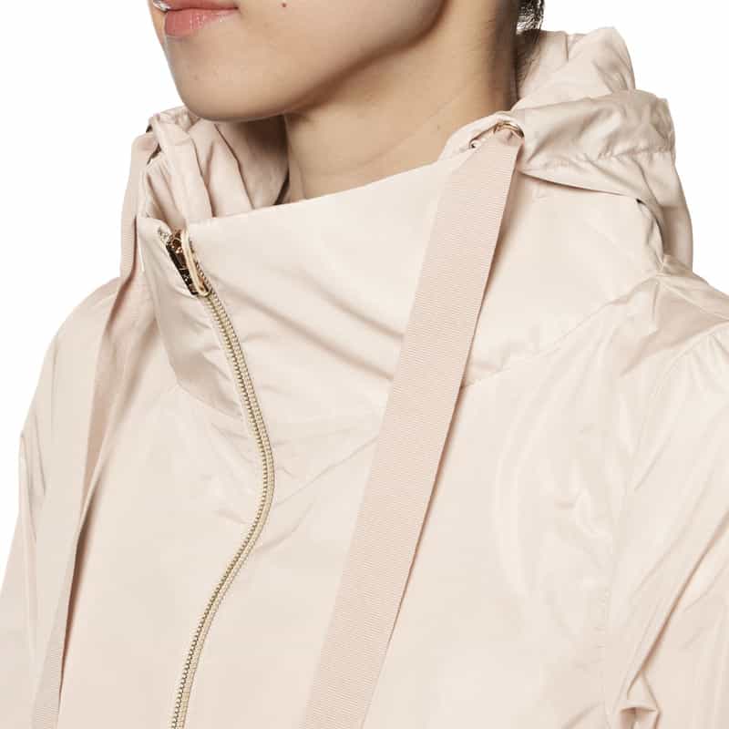 HERNO HERNO＜ヘルノ＞ジップアップ フーデッドミディコート GRAY