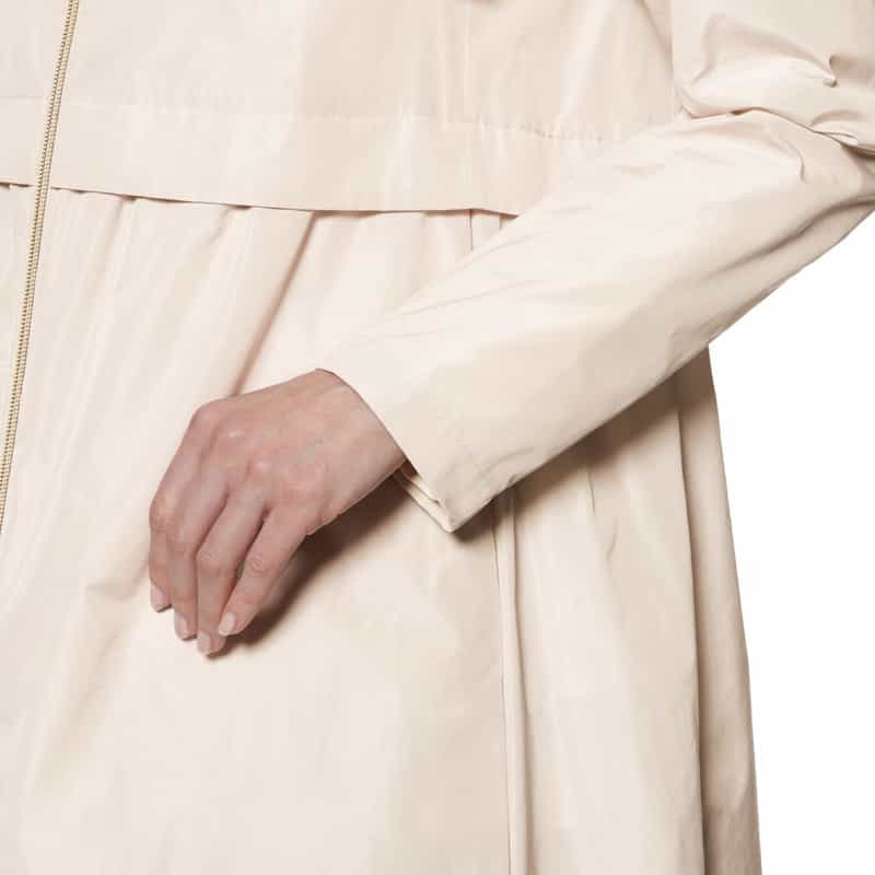 HERNO HERNO＜ヘルノ＞ジップアップ フーデッドミディコート GRAY